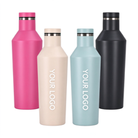 Gobelet à vin en acier inoxydable, isolé sous vide, avec couvercle anti-fuite, sans pied, personnalisable avec logo, cadeau de Noël pour le camping et la maison