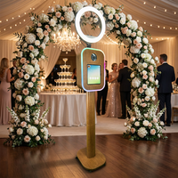 Photobooth en bois à assemblage facile pour mariages et fêtes, compatible iPad et DSLR – Expédition depuis l'entrepôt américain