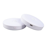 Lampe de nuit sans fil à détecteur de mouvement LED, rechargeable par USB, magnétique, à coller au mur, pour armoire, couloir, chambre, escalier, allumage/extinction automatique