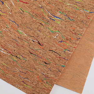 En gros, Tissu en liège rectangulaire à motif mosaïque couleur bois, multi-usages pour sacs à main, bagages, chaussures et tapis de yoga - Product Image 4