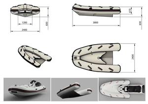 Barca gonfiabile di nuovo design gonfiabile <span class=keywords><strong>Jet</strong></span> Ski Tender tipo innovativo - Product Image 3