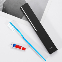 Fabrication en gros personnalisé écologique pas cher hôtel jetable pré-collé brosse à dents pour hôtel Voyage