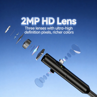 Endoscope vidéo industriel P50 360 °   Caméra d'inspection articulée pour armoire électrique de transformateur NDT