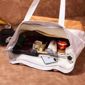 Custom Logo Printed Dupont Tyvek Paper Beach <b>Bag</b> Shopping <b>Bag</b> <b>White</b> Tyvek <b>Tote</b> <b>Bag</b> With - Product Image 2
