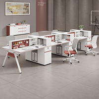 Ensemble de bureau et chaise élégant pour le personnel ou postes de travail individuels pour les bureaux financiers