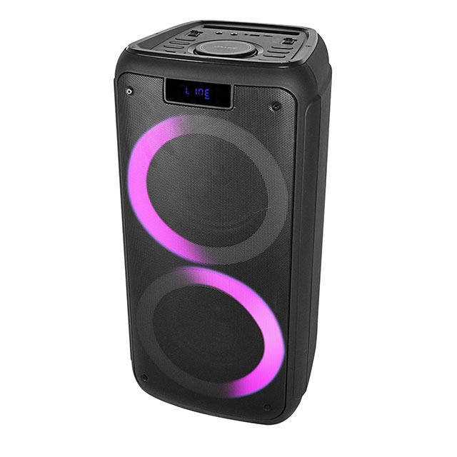 Dual 8 Inch Active Audio Stereo PRO Wireless Karaoke Bass BT Disco Sound Box Speaker