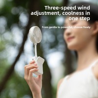 Ventilador Eléctrico Portátil de Escritorio, 3 Velocidades, para iPhone, Viajes al Aire Libre, Hogar, Silencioso, con Clip para Sombrilla