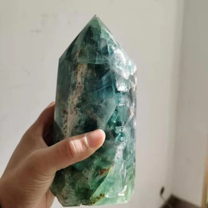 Punto Fluorite torre Fluorite blu naturale di grandi dimensioni - Product Image 3