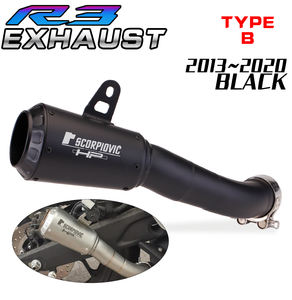 Pour <span class=keywords><strong>YAMAHA</strong></span>-R3-R25-MT05-MT03 moto course Performance échappement course ligne emplacement d'origine moto silencieux - Product Image 6