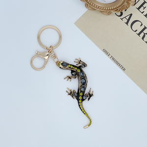Phim hoạt hình quyến rũ động vật Rhinestone thằn lằn Keychain trong hợp kim độc đáo lưu niệm <span class=keywords><strong>Key</strong></span> cho Christmas/quà tặng sinh nhật - Product Image 2