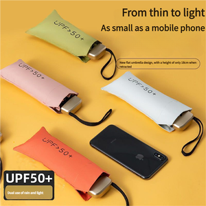 Parapluie de poche en gros, ultraléger, protection UV, pliable, compact, haute densité, pour soleil et pluie, exportation en gros, depots - Product Image 1