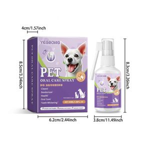 Spray Bucal para Mascotas 50ml, Agua para Refrescar el Aliento de Perros y Gatos, Higiene Dental con Fórmula Desionizada - Product Image 5