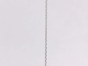 Cadenas de Cuello Delgadas Minimalistas en Platino Pt950 Blanco Mate con Eslabones Planos Uniformes para Uso Diario, Unisex, Discretas - Product Image 2