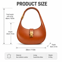 Sac à bandoulière en cuir PU de haute qualité pour femme, sac à main minimaliste incurvé, sac pour femme personnalisé OEM