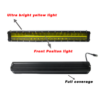 Nouvelle barre lumineuse LED étanche IP68 de 22 pouces pour camions tout-terrain et Jeeps - Feux antibrouillard, projecteurs et éclairages de zone 108W 12V-36V