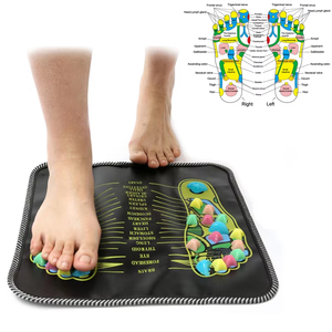 Tapis de massage des pieds en galets pour la circulation sanguine et le soulagement des douleurs corporelles – Tapis de fitness pour la santé des pieds - Product Image 2