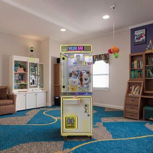 New Single <b>Claw</b> Coin Operated <b>Game</b> <b>Machine</b> Children's Online Home Crossiant Mania Items Clip Doll <b>Claw</b> <b>Machine</b> - Product Image 1