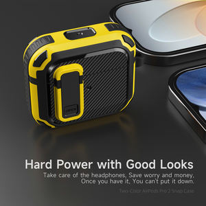 Funda protectora para <span class=keywords><strong>AirPods</strong></span> <span class=keywords><strong>Pro</strong></span> 2ª/<span class=keywords><strong>1</strong></span>ª generación, carcasa ultradura de cuerpo completo, con cerradura, 3 - Product Image 4