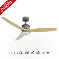 1 ventilateur de plafond brillant 52 pouces circuit dc silencieux économie d'énergie économie d'espace ventilateur de plafond led