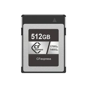 Cartão CFexpress Câmera 4k Cartão de Memória de Vídeo 512gb Memória CF 128gb Cf Express Tipo B 1750mb/s Cartão Cf