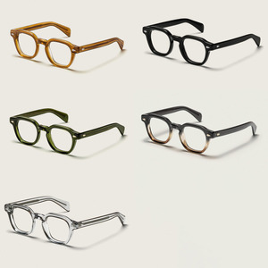 Finewell Custom Logo Optical Frames High Quality Retro Square Blue Light Blocking <strong>Glasses</strong> Vintage Acetate Eyeglasses Men Women - Product Image 5