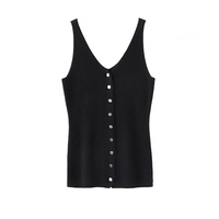 Gilet en tricot coréen pour femme, design luxueux, cachemire, hiver, décontracté, boutonné