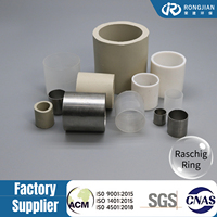 Anneaux Raschig métalliques de 25 mm à haute résistance, directement de l'usine, support de conditionnement pour le contact gaz-liquide dans les colonnes