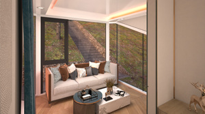 Forfait Treehouse <span class=keywords><strong>de</strong></span> luxe-Structure galvanisée surélevée avec garde-corps <span class=keywords><strong>de</strong></span> sécurité, escalier en colimaçon et vue panoramique sur la forêt - Product Image 5