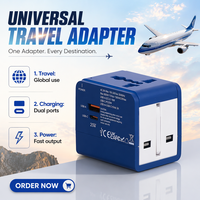 Adaptador de Viaje Foxcan 20W PD Tipo C con Logotipo Personalizado, Enchufe Eléctrico de Moda para Alemania y Francia, Compatible con Cámaras y Laptops