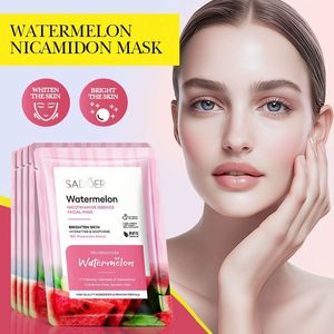 <span class=keywords><strong>Paleta</strong></span> de contorno SADOER Watermelon NIACINAMIDE Mascarilla facial con ácido hialurónico, ¡Oferta! Hidratante, iluminadora, blanqueadora, cuidado de la piel - Product Image 2