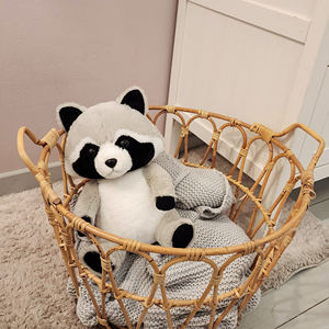 Peluche di Procione, Morbido Animale Imbottito, Simpatico Procione di Peluche per Regali ai Bambini, Decorazione per Camera da Letto e Asilo - Product Image 4