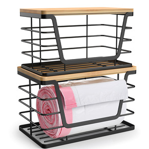 Estante de almacenamiento para cocina de 2 niveles, negro, organizador multifunción para uso en encimera - Product Image 5