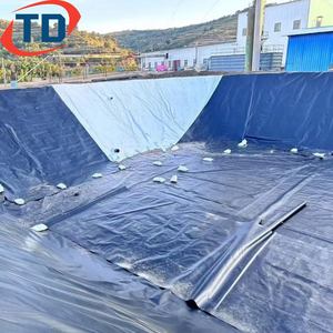 Geomembrana DAM Liner 0.75มม. 1มม. 1.5มม. 2มม. กันน้ำ HDPE geomembranes สำหรับ<span class=keywords><strong>ฟ</strong></span>าร์มปลาในทะเลสาบเทียม<span class=keywords><strong>บ่อ</strong></span>เลี้ยงกุ้งซับ - Product Image 1