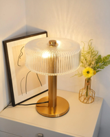 Lampe de bureau LED carrée moderne AC E14 avec abat-jour en verre, lampe de table décorative à intensité variable pour chambre à coucher
