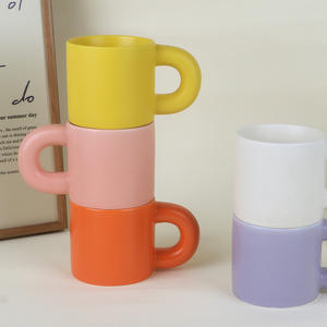 Creative Ceramic Mug With Logo Printing Large Handle Modern Design For Business Gifts <b>Souvenirs</b> - Product Image 1