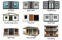Maison conteneur moderne personnalisable de 20 pieds ou 30 pieds avec isolation thermique, extensible, préfabriquée, modulaire, mobile, 2, 3 ou 4 chambres