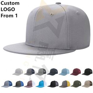 Gorras de Béisbol Deportivas de Alta Calidad al por Mayor con Logotipo Personalizado, Gorra Snapback Ajustada de Algodón de 5 o 6 Paneles con Visera Plana - Product Image 1