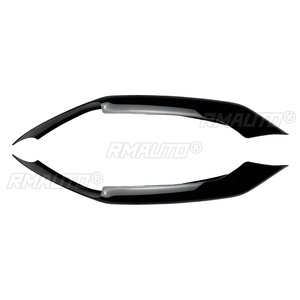 Protector de Parachoques Delantero Negro para BMW Serie 5 G30 G31 LCI M Sport 2021 2022 2023, Difusor en Ángulo, Spoiler - Product Image 2