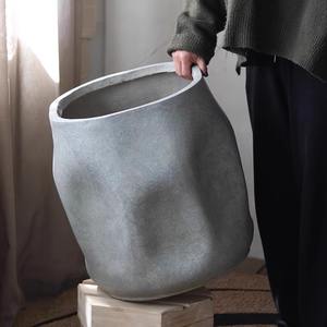 Maceta <span class=keywords><strong>de</strong></span> <span class=keywords><strong>Barro</strong></span> <span class=keywords><strong>de</strong></span> Magnesio <span class=keywords><strong>de</strong></span> Estilo Wabi-Sabi Irregular para Plantas <span class=keywords><strong>de</strong></span> Interior y Decoración <span class=keywords><strong>de</strong></span> Jardín Exterior - Product Image 3