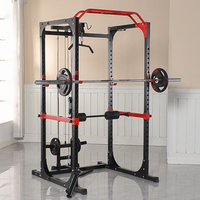 Barre de traction multi-prise Comercial Power Cage Squat Rack, barres de sécurité réglables, musculation pour la salle de sport à domicile