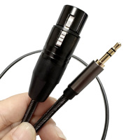 Microphone dynamique, microphone à condensateur 5V/48V, interface audio de qualité professionnelle, câble de diffusion en direct 3.5mm vers câble XLR