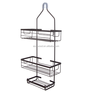 2 Tier Power Coating Storage <strong>Rack</strong> Shelf Kitchen Chrome Plated Wire Hanging Bathroom Wall <strong>Rack</strong> Metal Hanging Towels <strong>Shower</strong> <strong>Rack</strong> - Product Image 3