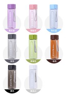 Gift Wholesale Simple Student Drop-Proof Plastic Water <b>Bottle</b> PC Transparent Travel Square Water <b>Bottle</b> - Product Image 2