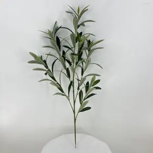 Simulation Olive branches Nordic Home Living Room High Quality Artificial Olive Branches can add Berry Green Leaves