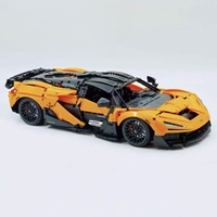 Guly 10650 2026 Nuevo Coche Deportivo Naranja W1 a Escala 1:8, Juguetes Educativos DIY, 3466 Piezas, Juego de Bloques de Construcción, Regalo para Niños