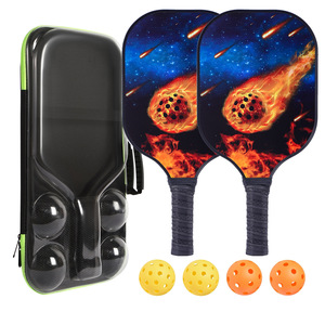 Ensemble de raquettes de pickleball avec balles et étui de transport, équipement de sport de plein air, poignée antidérapante, design tendance pour adultes - Product Image 1