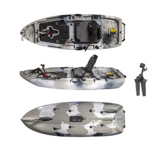 Kayak à pédales à propulsion par aileron Viking pour une personne, siège sur le dessus, en plastique HDPE, pour la pêche en eaux océaniques, les lacs, les rivières, les excursions, <span class=keywords><strong>PC</strong></span> - Product Image 2