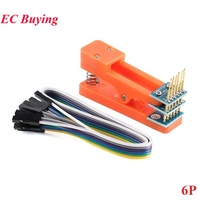 Soporte de Prueba para PCB con Clip de 2.54mm de Espaciado, Herramienta de Grabación, Sonda Pogo Pin, Cable de Programación para 3P 4P 5P 6P 7P 8P 9P 10P 12P