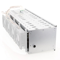Rak Caddy Bracket Adaptor Cage HDD SATA SAS 15-Bay 3.5 inci untuk 15 x HDD 3.5 inci, PC Server DIY dengan Kabel SATA