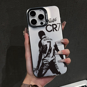 <span class=keywords><strong>Coque</strong></span> de téléphone Cristiano <span class=keywords><strong>Ronaldo</strong></span> Championnat Gloire Star du football pour iPhone 11 12 13 14 15 16 17 en PC durable avec support de téléphone - Product Image 1
